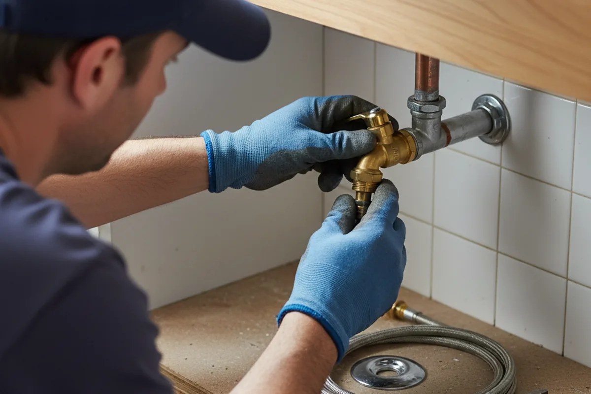 Shutoff valve and fitting work during Emergency Plumbing in Elberta